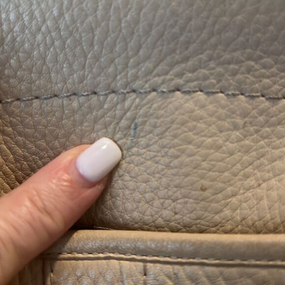 Coach Tan Pebbled Leather Top Zip Satchel Shoulder‎ Bag 5031 - Picture 9 of 16